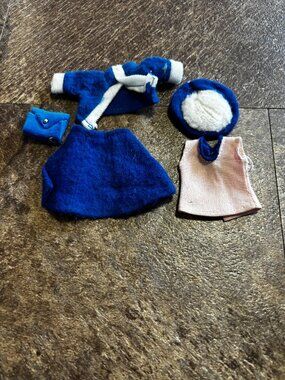 Topper Dawn doll clothes Cindi Joy blue skirt set 897